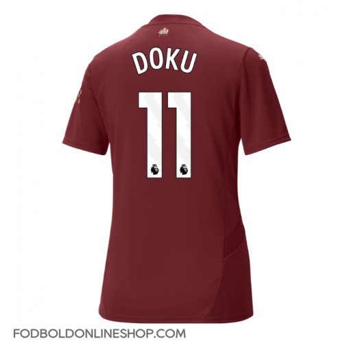 Manchester City Jeremy Doku #11 Tredjetrøje Dame 2024-25 Kortærmet